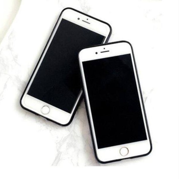 iPhone Black Holographic Heart Soft Case - Picture 2 of 3